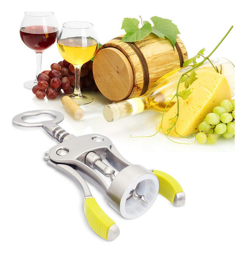 Sacacorchos De Acero Inoxidable Abridor De Vino Y Cerveza
