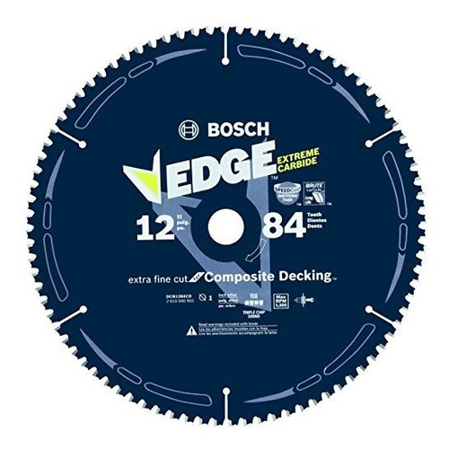 Bosch Dcb1284cd 12 84 Tooth Edge Hoja De Sierra Circular Par