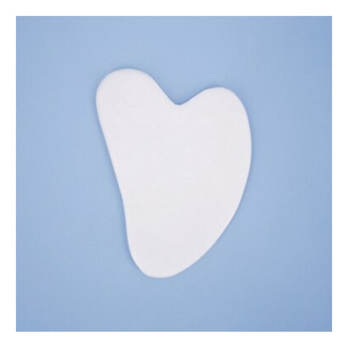 Guasha Piedra Jade Blanco Masajeador Facial