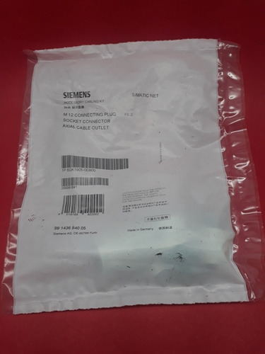 Conector Bus Metálico 5 Pinos M12 Fem 6gk1905-0eb00 Siemens