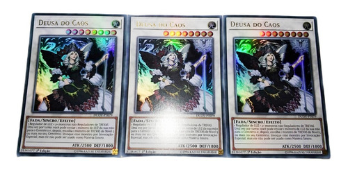 Yugioh - 3x Deusa Do Caos Ultra