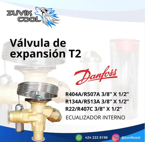 Valvula De Expansion T2 Danfoss Con Equalizador Interno