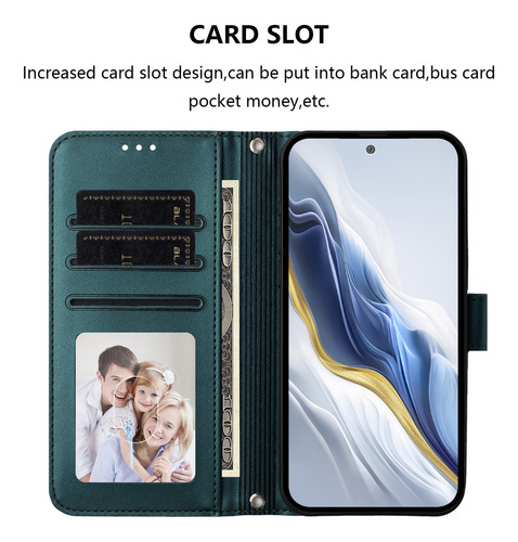 Funda Para Oppo Reno 12 5g/12 Pro 5g/12f 5g/12f 4g/12f 5g/12fs 5g A Prueba De Golpes, Cartera De Piel, 3 Ranuras Para Tarjetas, Bolsillo Para Efectivo