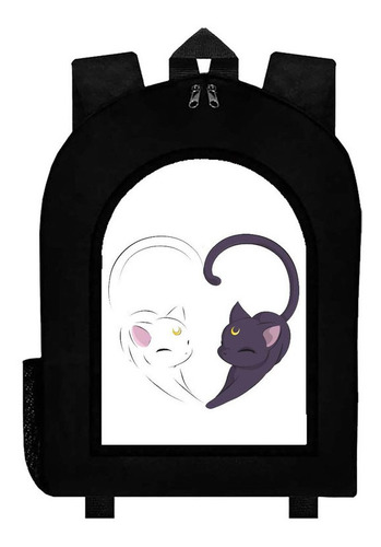 Mochila Negra Sailor Moon  Art#ar13