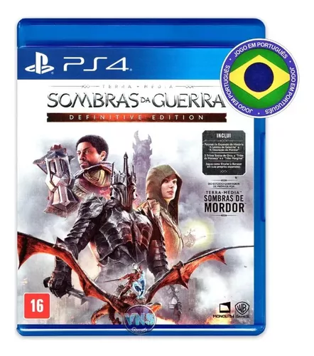 Terra Media Sombras da Guerra Edicao Prata - PS4