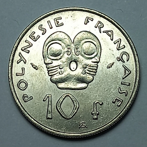 Polinesia Francesa - 10 Francs 1975 - Km 8 (ref C1)