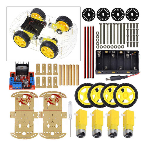 Robot Smart Car Board Starter Kit Con Motor Tire L298n Para 