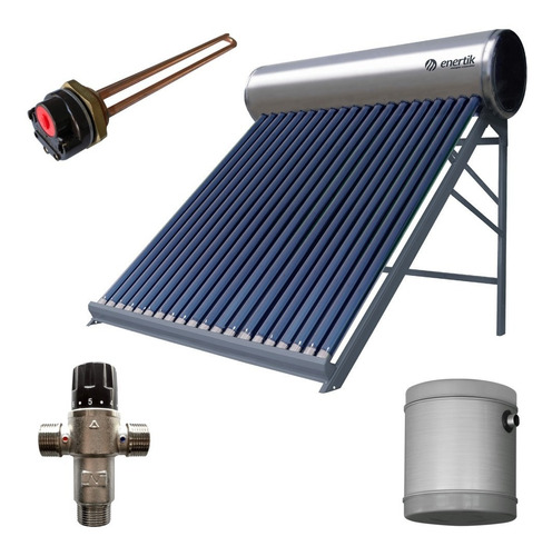 Kit Termotanque Solar Inoxidable 200 L + Accesorios - 