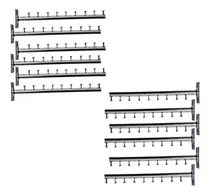 Comprar Set X12 Exhibidores Flauta Metal 35cm Perchero Ropa 9 Puesto
