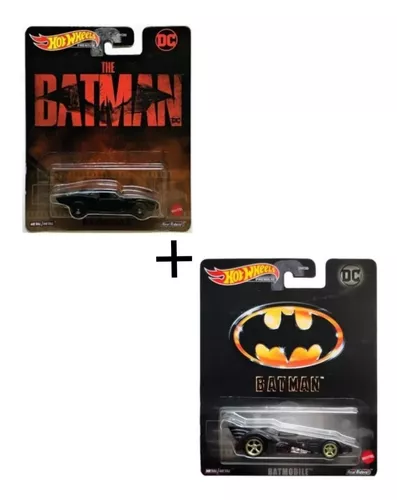 Miniatura Carrinho Hot Wheels Premium Batmobile Batman Hkc22