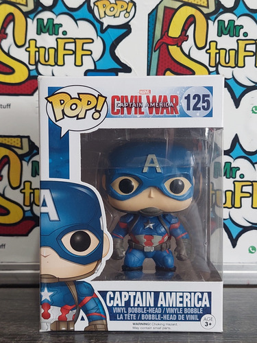Funko Pop Captain America #125 Civil War Marvel 