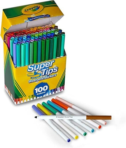 Imagen 3 de 4 de Crayola Juego De Rotuladores Super Tips, Lavables
