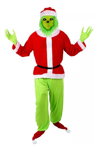 Disfraz De Grinch - Viejo Pascuero - Navidad - Hallooween