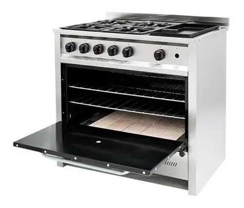 Cocina Industrial Gastroequip 4 Horn + Plancha Inox Oficial