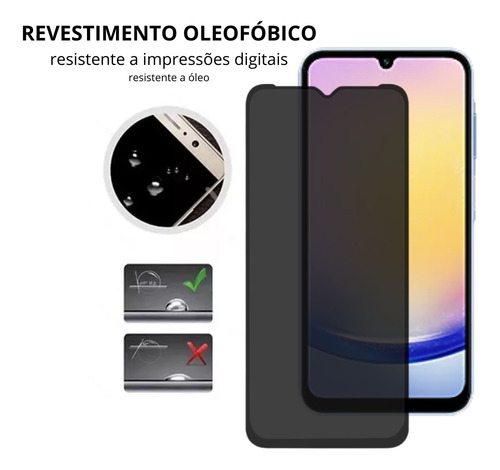 Capa Capinha+ Pel Privacidade + Cam P/ Samsung Galaxy A25 5g
