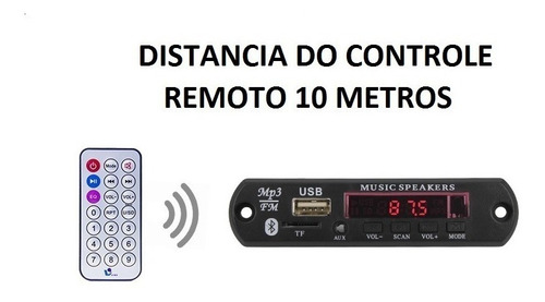 Imagem 4 de 7 de 4 Placa P/ Amplificador Modulo Usb Mp3 Player Bluetooth