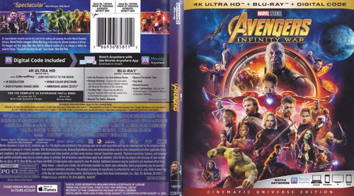 Saga Del Infinito Marvel 4k Blu-ray - 46 Discos Uhd Hdr