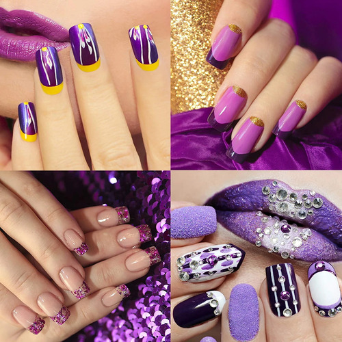 3 Pinceles De Silicona Doble Para Uñas Decoración Manicure