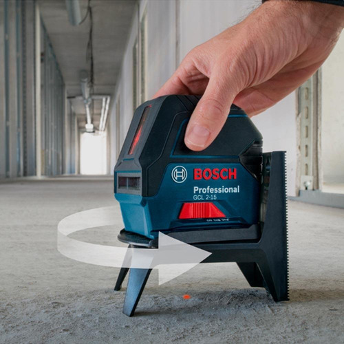 Imagem 4 de 6 de Nível A Laser Vermelho Bosch Gcl 2-15 Pontos Prumo 15m