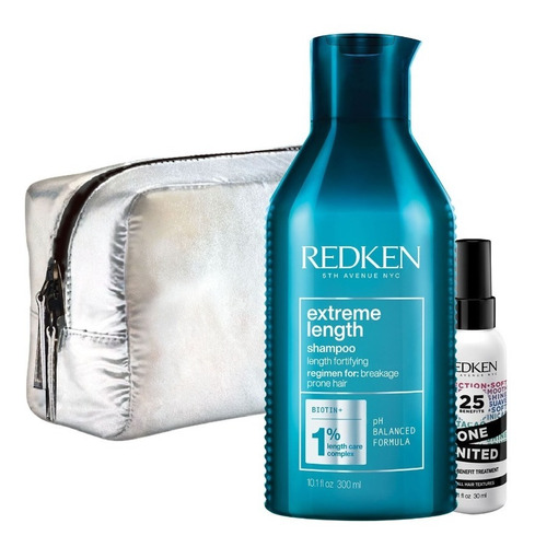 Redken Pack Belleza Extreme Length 300 Ml + One United 30ml 