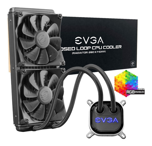 Imagen 4 de 7 de Water Cooler Evga Clc 280 Rgb Led Cpu Cooler Intel Amd Ctas
