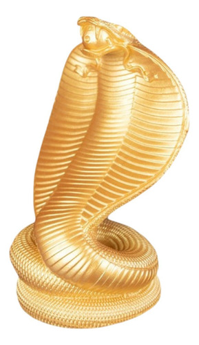 Estatua De Serpiente, Adorno De Mesa, Figura De Oro M