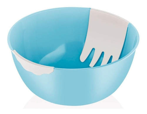 Bowl Plastico Ensaladera 28 Cm Con Servidor Bager