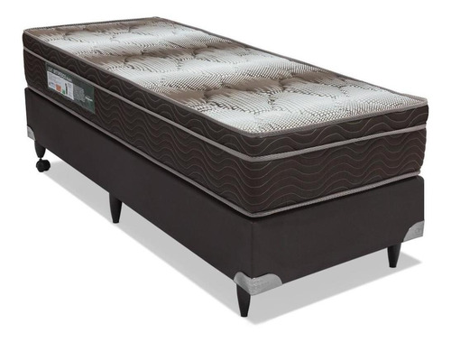 Cama Box E Colchão Light Ortopédico Solt (88x188) - Ortobom Cor Marrom