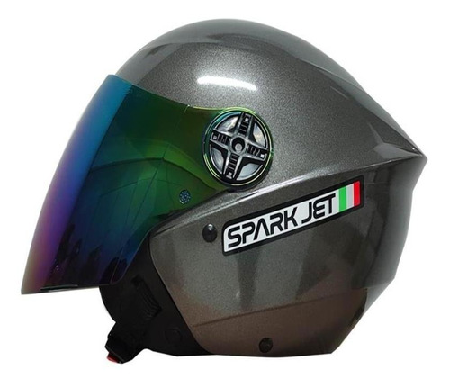 Imagem 3 de 4 de Capacete Moto Ebf Spark Jet Aberto Lançamento + Nfe
