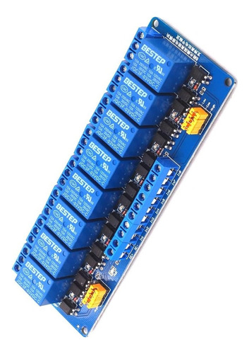 Modulo Relay Rele 8 Canales Optoacoplado 3v 3.3v High Y Low