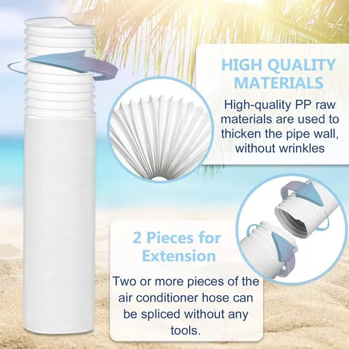 Tubo O Manga Aire Acondicionado Universal 2mt/13cm Flexible