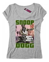 Comprar Remera Mujer Snoop Dogg Grand Theft Auto V Rap 4 Dtg Premium