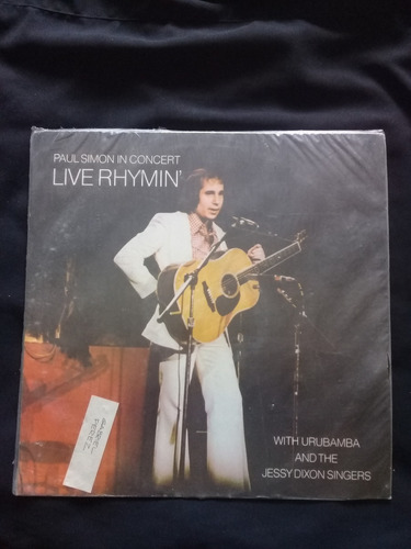 Lp Paul Simon Live Rhymin, Edicion Chilena 1975