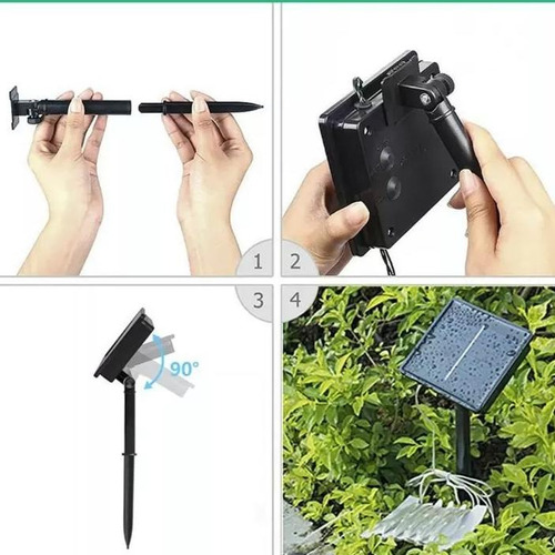 32 M Luces De Luz Solar Led Para Decoración Navideña 300leds