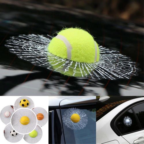 Sticker Bola 3d Tennis  / Calco Tuning, Accesorio Autos