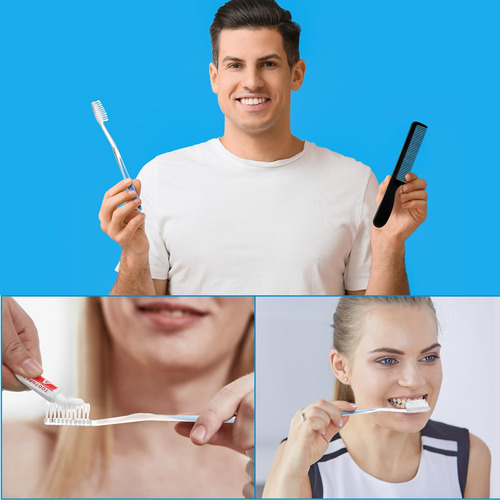 Newtay 50 Juegos De Cepillos De Dientes Desechables Con Past