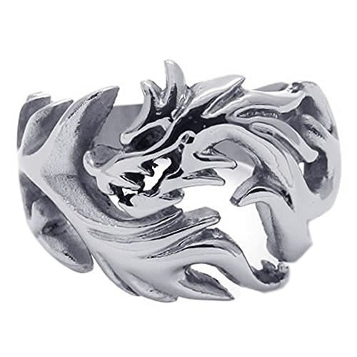 Anillo Konov De Acero Inoxidable Pulido Para Hombre, Tamaño