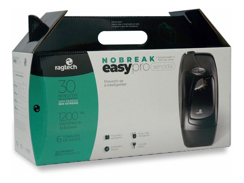 No Break Easy Pro 1200va Entrada E Saída De 220v Ragtech