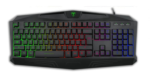 Teclado Gamer T-dagger Tanker Rainbow T-tgk106