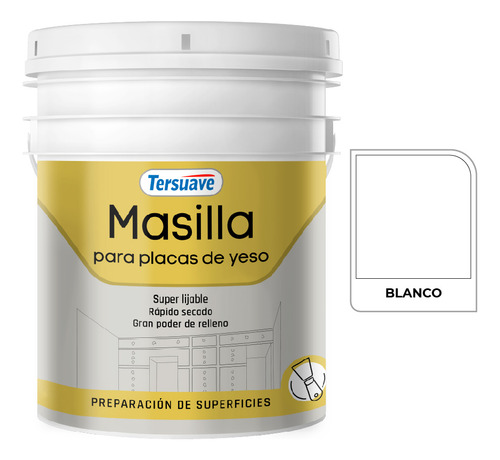 Masilla Lijable Placas De Yeso Durlock Knauf 16kg Tersuave