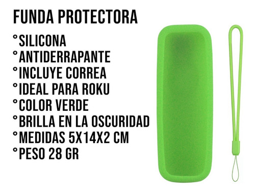 Imagen 3 de 10 de Funda Para Control Roku Tv Aparatos Express Premiere Stick