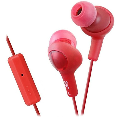 Fones de ouvido Jvc Hafr6r Gumy Plus Red