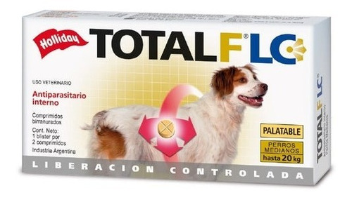 Total Flc Antiparasitario Perros Medianos De 10 A 20 Kg X 2u