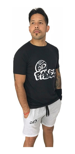 Imagen 2 de 4 de Remera + Short Conjunto De Algodón Deportivo Padel Df