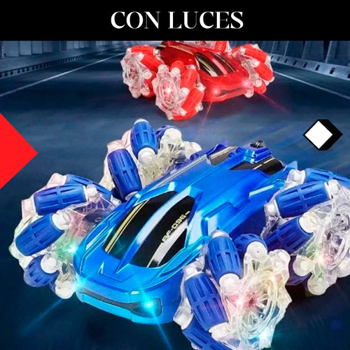 Auto Radio Control Remoto 360° Para Niños De Alta Velocidad Azul Auto