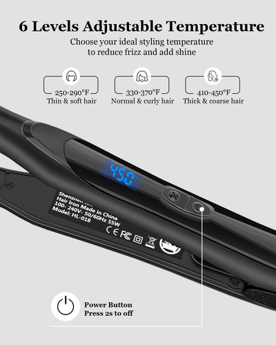 Plancha Plana Para Lápices De Pelo Corto Dshow Hl-018
