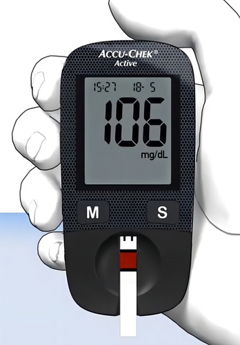 Medidor Glicose Glicosimetro Accu Chek Active Kit Roche