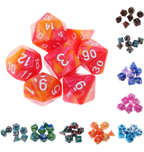 Juegos De Mesa De Dados Poliédricos 4 Piezas
