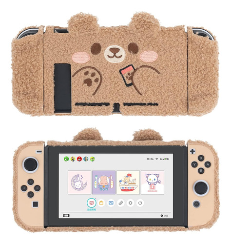 Funda Protectora De Felpa Compatible Con Nintendo Switch