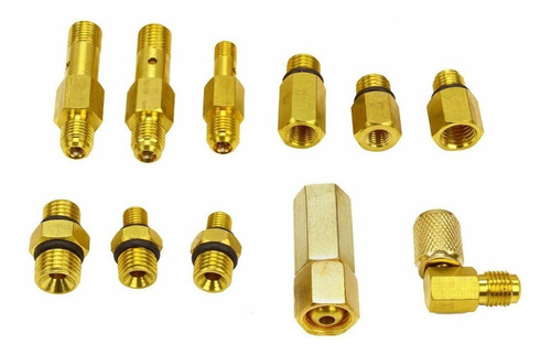 Imagen 5 de 8 de Medidor Manometro Presion Bomba Gasolina Inyeccion Kit 20pcs